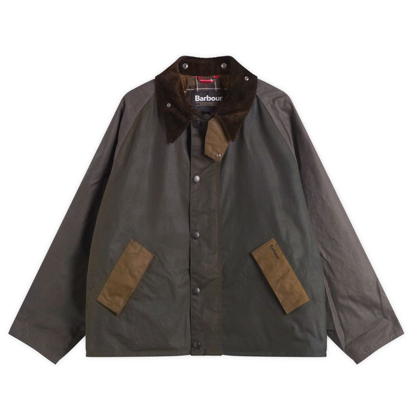 Jakna Barbour Men's Patchwork Transport Wax Jacket Size 38 Zelena | MWX2499SG51