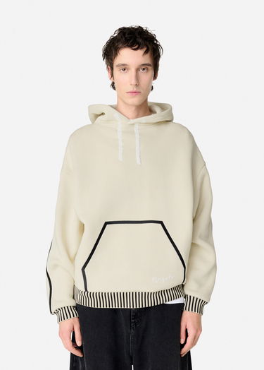 Pulover AXEL ARIGATO Relaxed-Fit Hoodie with Striped Trim Bež | A2974003, 2