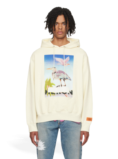 Pulover HERON PRESTON Censored Heron Hoodie Bež | HMBB024F23JER0030437