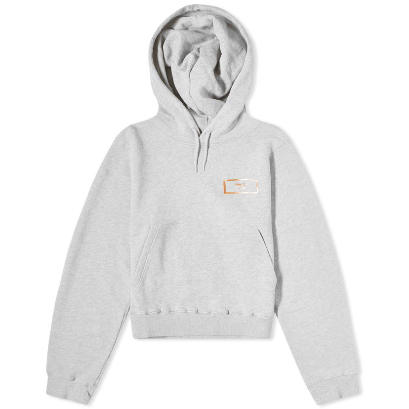 Pulover Martine Rose Shrunken Logo Hoodie Siva | CMRSS24-625A