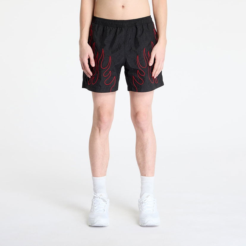 Kratke hlače Pleasures Pleasures Fiery Running Shorts Črna | P25SP033 BLACK