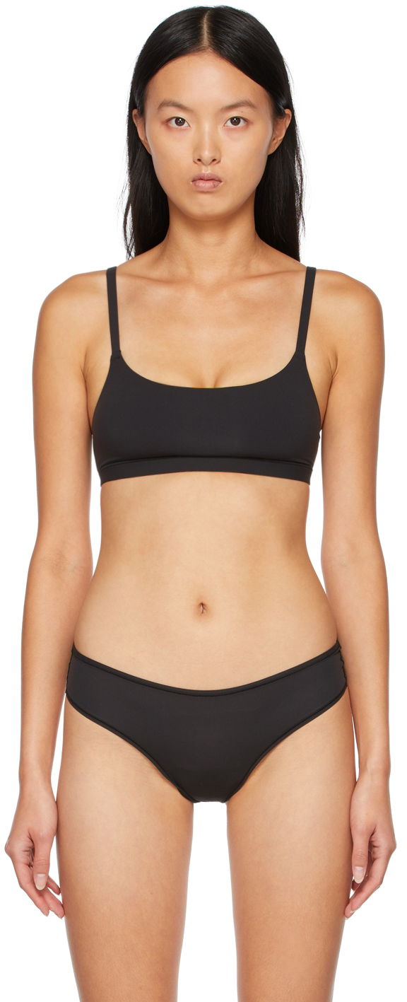 Modrček SKIMS SKIMS Fits Everybody Scoop Neck Bra Črna | BR-SCN-2025