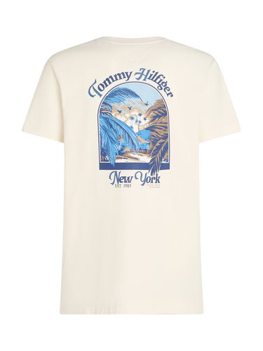 Majica Tommy Hilfiger Tommy Hilfiger Summer Script Logo T-Shirt Bež | MW0MW38643Z00, 5