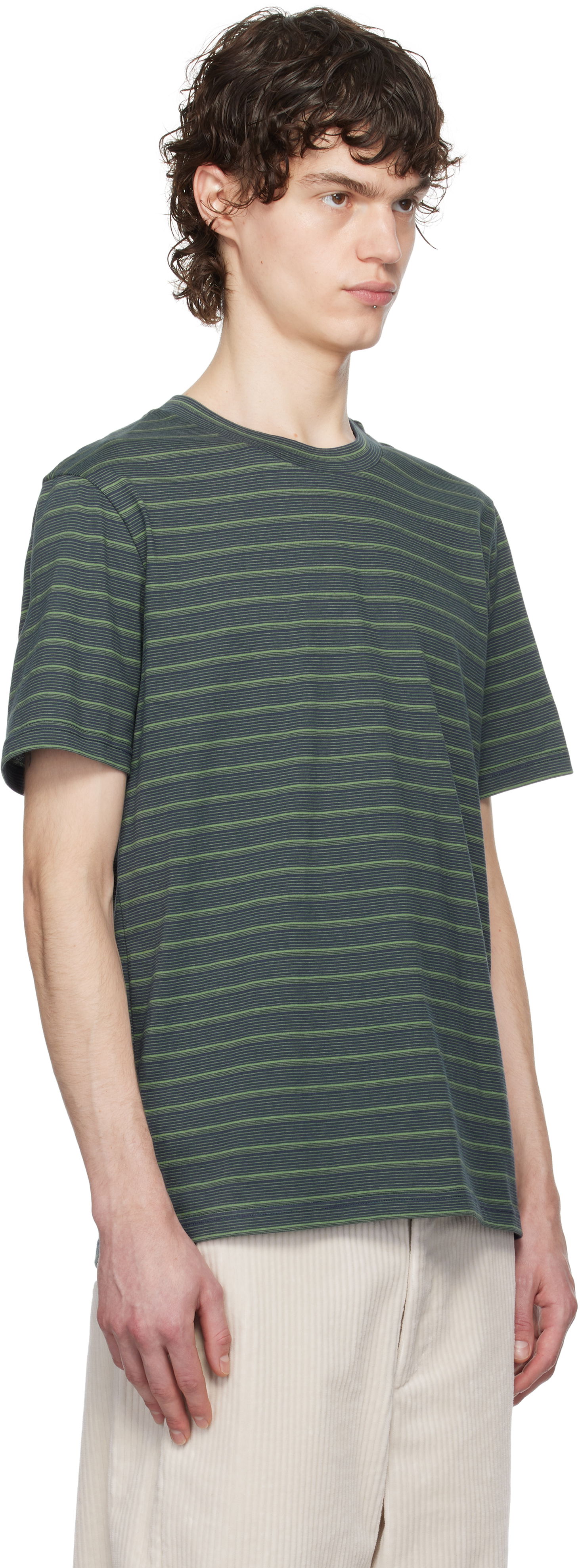 Majica A.P.C. A.P.C. Aymeric Striped T-Shirt Zelena | COHGX-H26132, 1