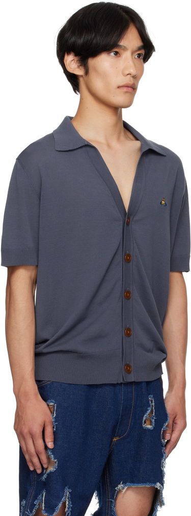 Pleteni pulover Vivienne Westwood Vivienne Westwood Cotton Polo Cardigan Bela | 2701001D-Y003F-, 4