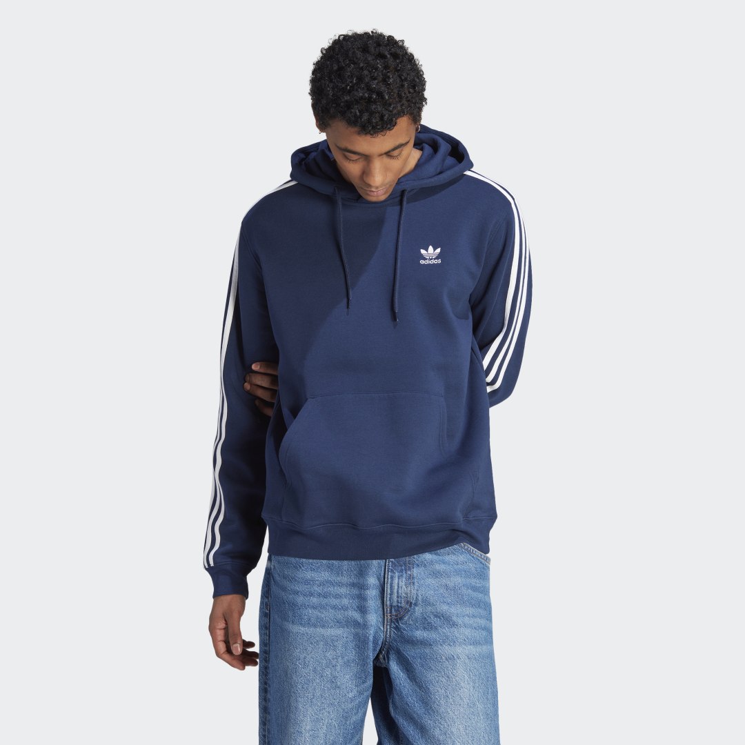 Pulover adidas Performance Mikina Adicolor Classics 3-Stripes Mornarica | IL2489, 0