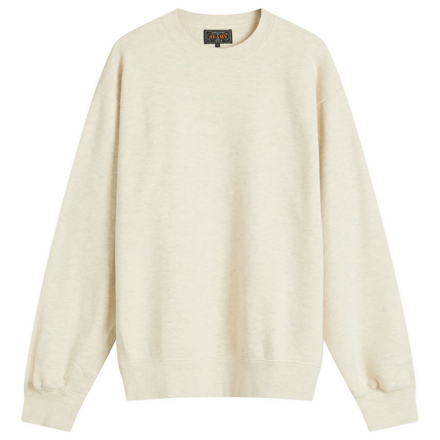 Pleteni pulover BEAMS Beams Plus Crew Sweatshirt, Size Large Bež | 3813-0191-103-09, 1