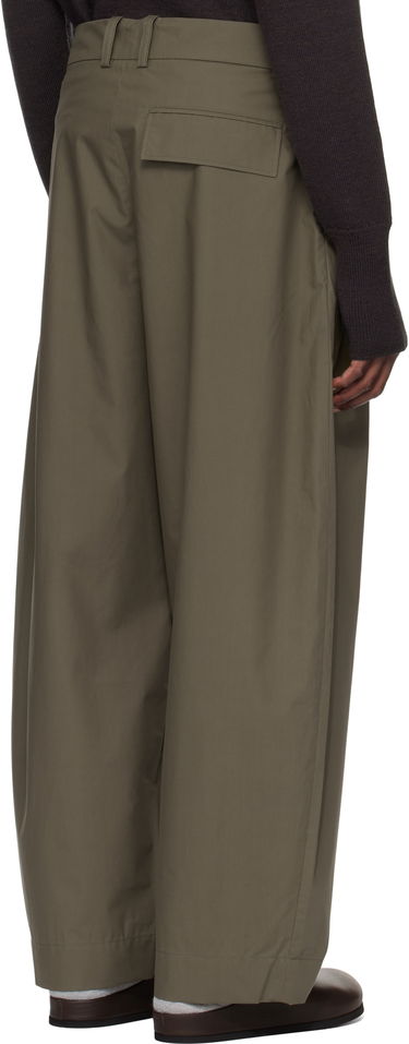 Hlače Studio Nicholson Studio Nicholson Yale Pleated Trousers Zelena | YALE SNM - 788, 2