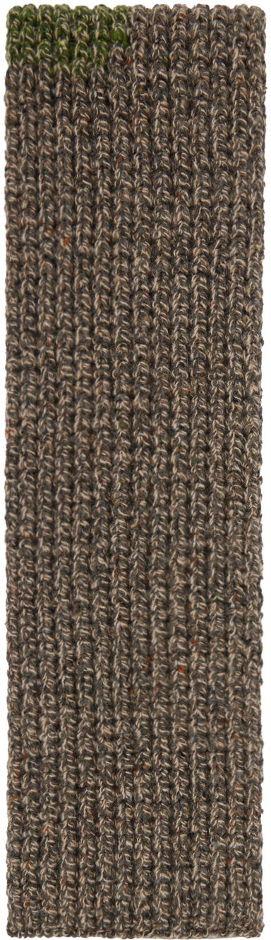 Šala Maison Margiela Patch Scarf Rjava | S50TE0093 S18405