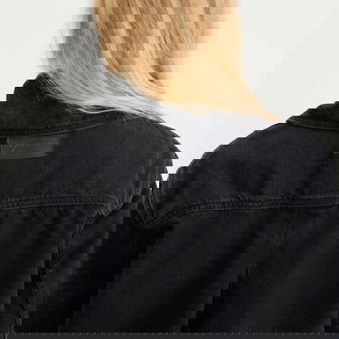 Jakna GANNI Washed Rigid Denim Midi Jacket Črna | J1855-055, 5