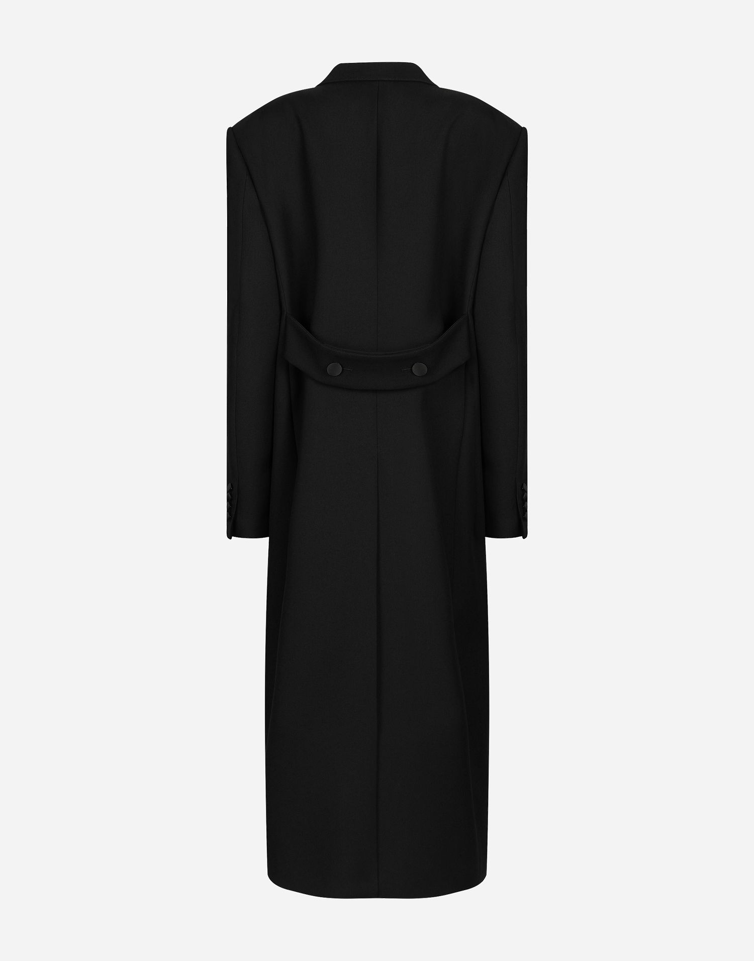 Plašči Dolce & Gabbana Long Double-breasted Tuxedo Coat Črna | F0W2HTFU272N0000, 1