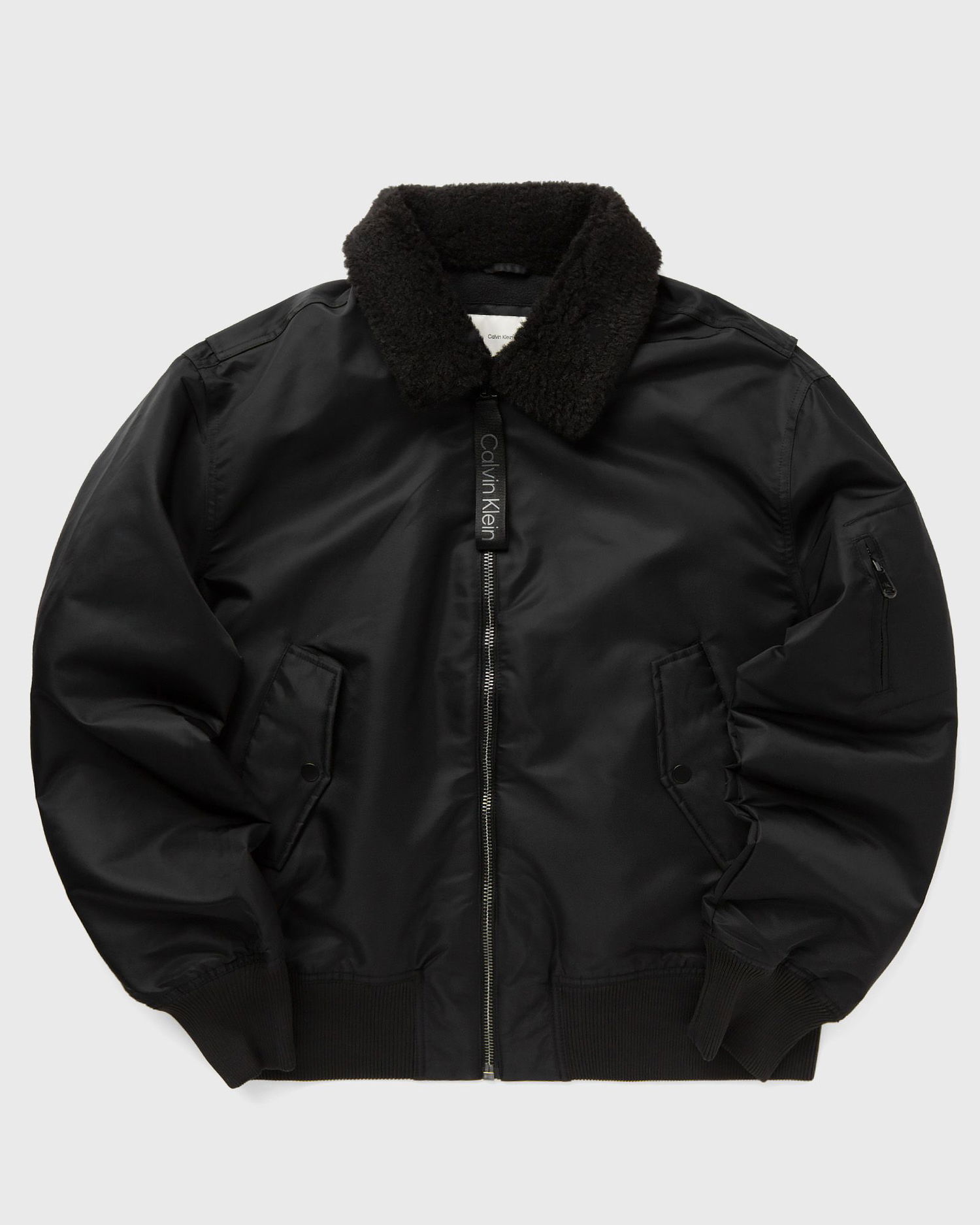 Bomber jakna CALVIN KLEIN AVIATOR SHERPA JACKET Črna | J30J326108BEH, 0