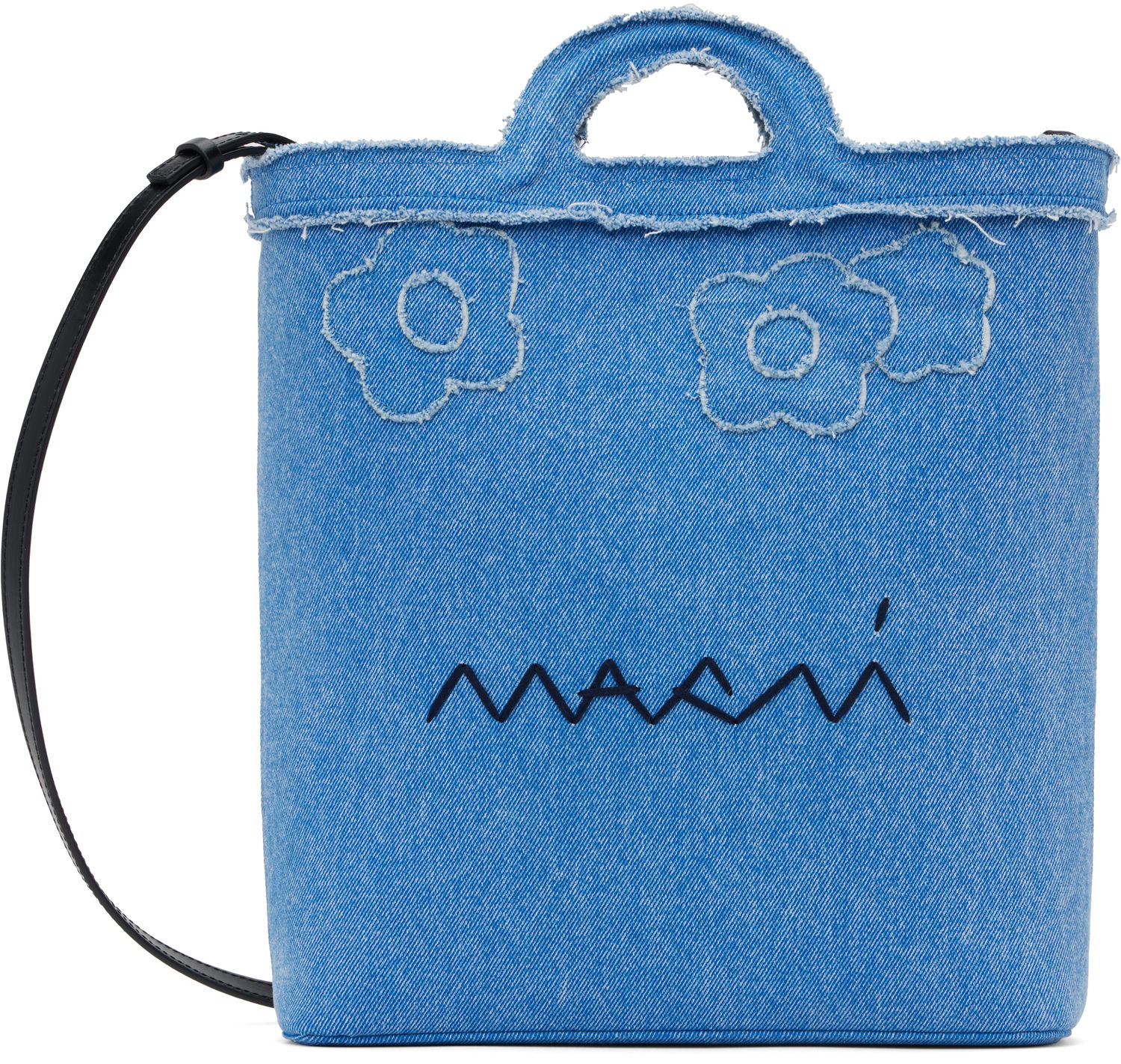 Tote bag Marni Marni Tropicalia Denim Crossbody Bag Modra | SBMP0179L1 P8201, 0