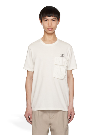 Majica C.P. Company Printed T-Shirt Bela | 14CMTS315A-005697G