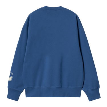 Pleteni pulover Carhartt WIP Mist Crewneck Modra | I033245_25S_XX, 5
