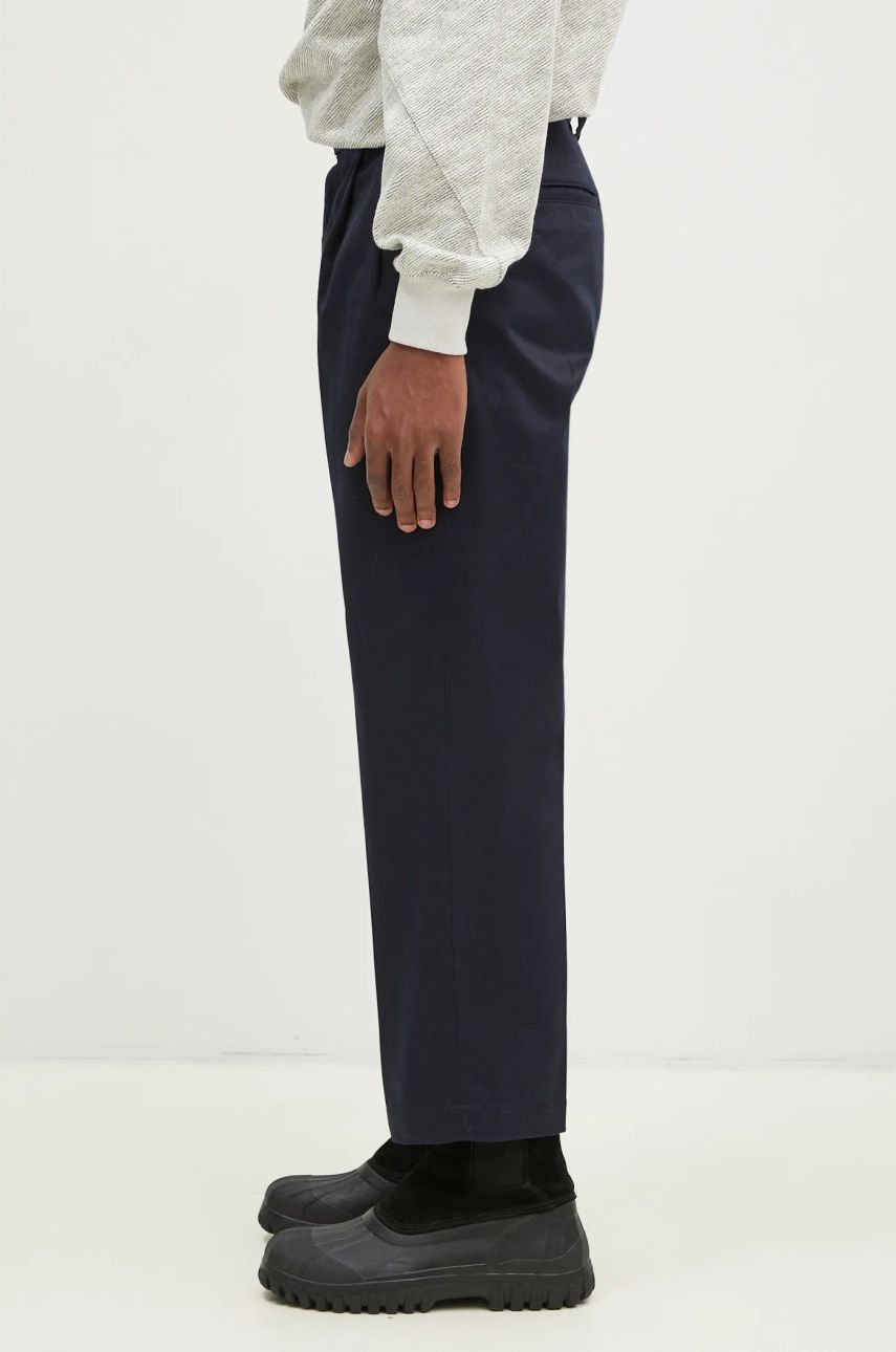Hlače WACKO MARIA Double Pleated Chino Trousers Črna | 24FW-WMP-PT02, 1