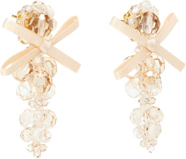 Uhani Simone Rocha Simone Rocha Petite Bow Cluster Earrings Bež | ERG545 0903, 1