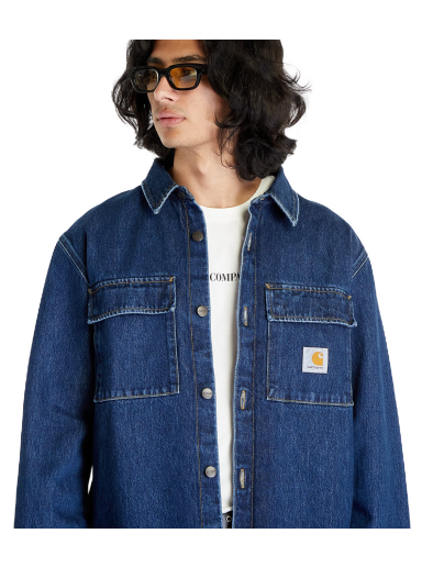 Jakna Carhartt WIP Manny Shirt Jacket "Blue Stone Washed" Mornarica | I032705_01_06