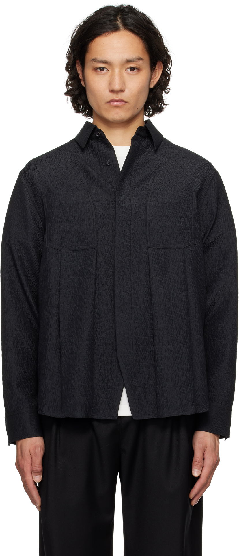 Srajce ADER ERROR ADER error Product. 53 Textured Shirt Črna | BO01SSSH0101BK