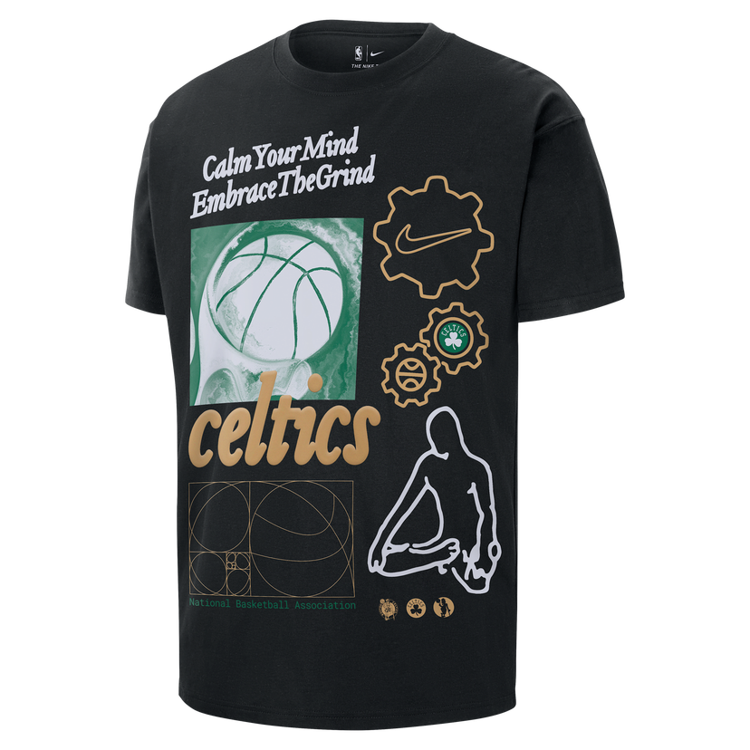 Majica Nike NBA Max90 Boston Celtics Courtside T-Shirt Črna | HQ0626-010