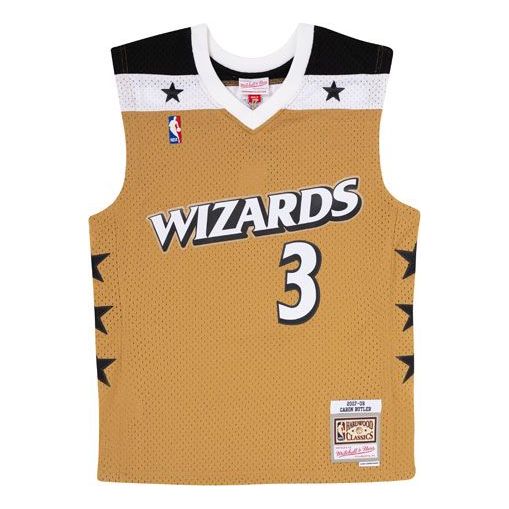Dres Mitchell & Ness Mitchell & Ness Wizards Basketball Jersey Rumena | SMJYGS20042-WWIGOLD07CBT