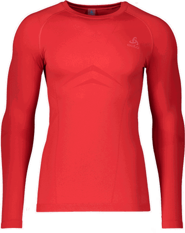 Majica Odlo Odlo Performance Warm Underwear Long Sleeve Shirt Rdeča | 197462-36100, 0