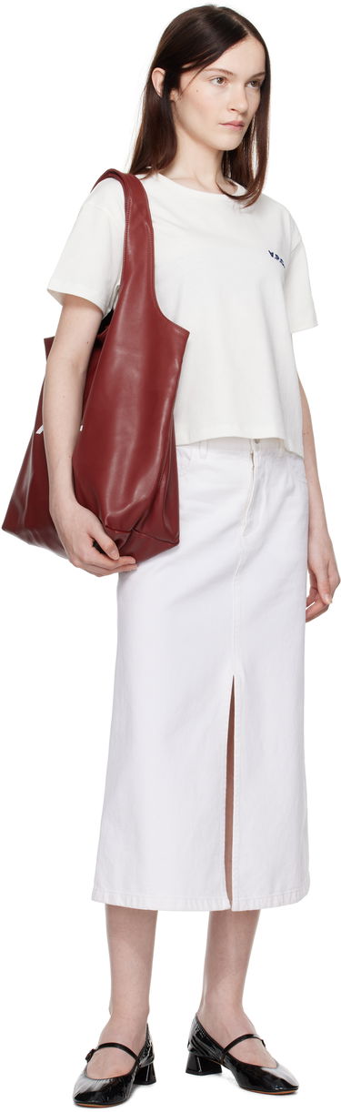 Krila A.P.C. Denim Midi Skirt with Front Slit Bela | COGZV-F06423, 3