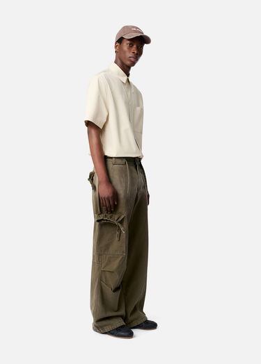 Cargo hlače AXEL ARIGATO Dax Faded Wide-Leg Cargo Trousers Zelena | A3306001, 9