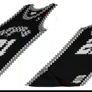 Dres Mitchell & Ness NBA Swingman Jersey San Antonio Spurs Tim Duncan Črna | SMJYGS18208-SASBLCK98TDU, 0