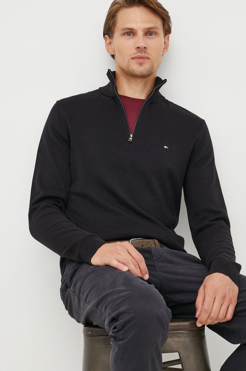 Pleteni pulover Tommy Hilfiger Sweater Črna | MW0MW28049.9BYY, 0