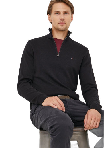 Pleteni pulover Tommy Hilfiger Sweater Črna | MW0MW28049.9BYY