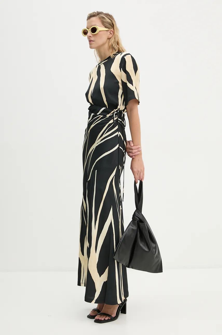 Obleke Nanushka Abstract Print Maxi Dress Črna | NW24PFBS20199, 1