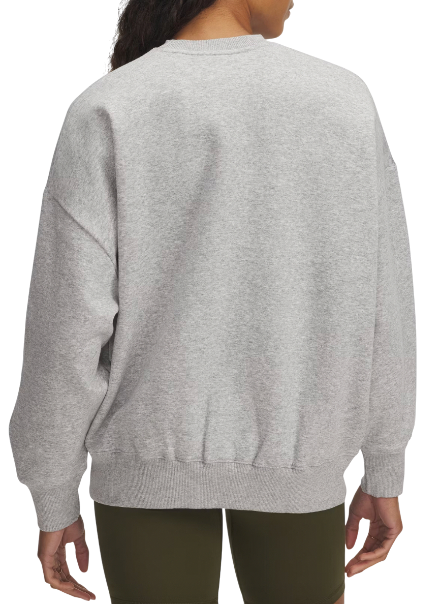 Pulover Under Armour Rival Flc OS Varsity Crew Sweatshirt Siva | 6007880-014, 1