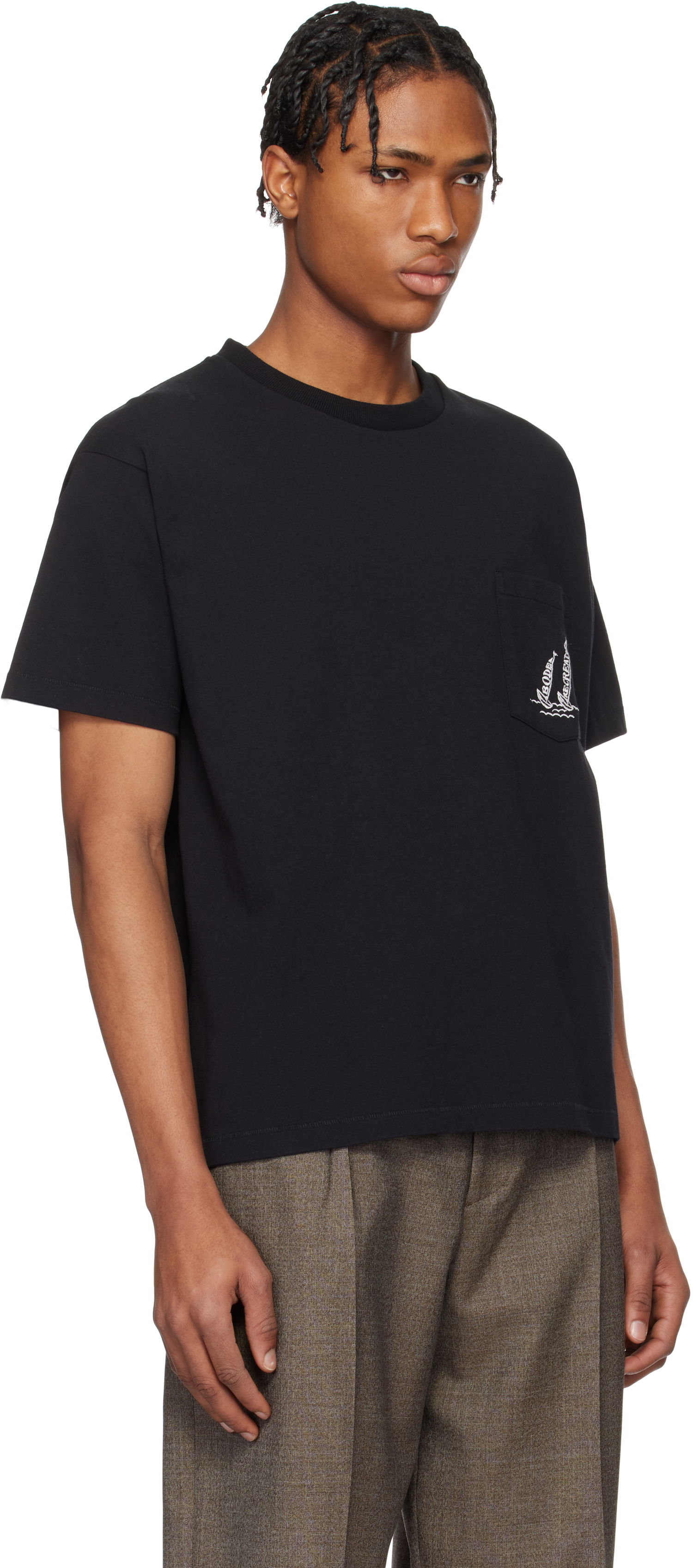 Majica Bode Bode 'Recreation' Sails Pocket Tee Črna | MRS25CS052, 1