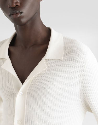 Srajce Dolce & Gabbana Dolce & Gabbana Openwork Knit Shirt Bela | GXVB9TJBCFPW0001, 2