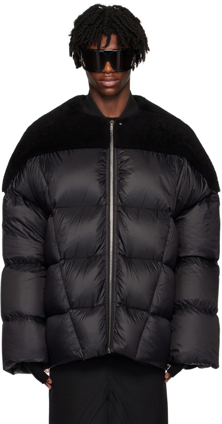 Jakna Rick Owens Flight Shearling Down Jacket Črna | RU02C7788 LSHON3, 0