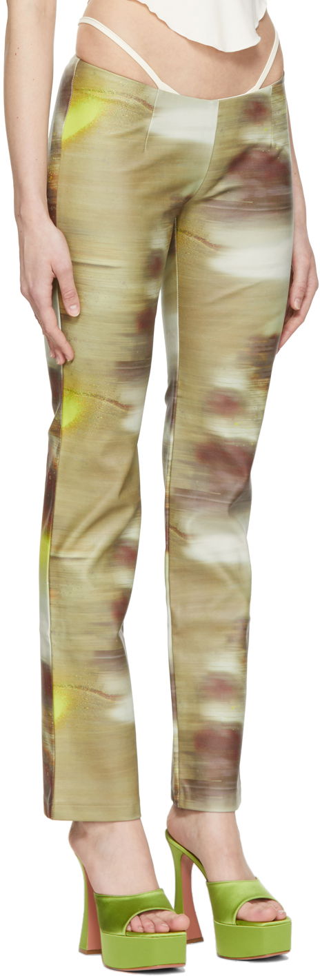 Hlače Miaou Miaou Rex Print Trousers Rjava | 1021-CL, 1