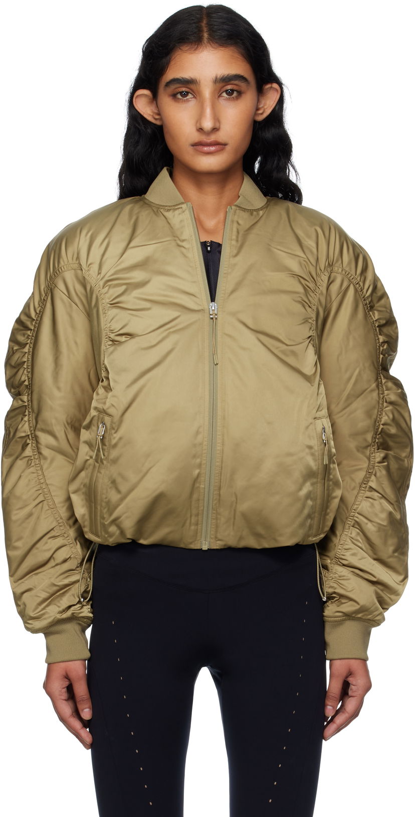 Bomber jakna On Running Zendaya Edition Varsity Bomber Jacket Zelena | Nutmeg