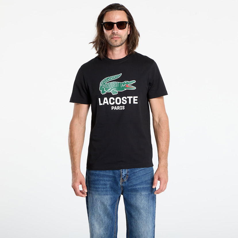 Majica Lacoste LACOSTE Men's Tee Črna | TH5634 031