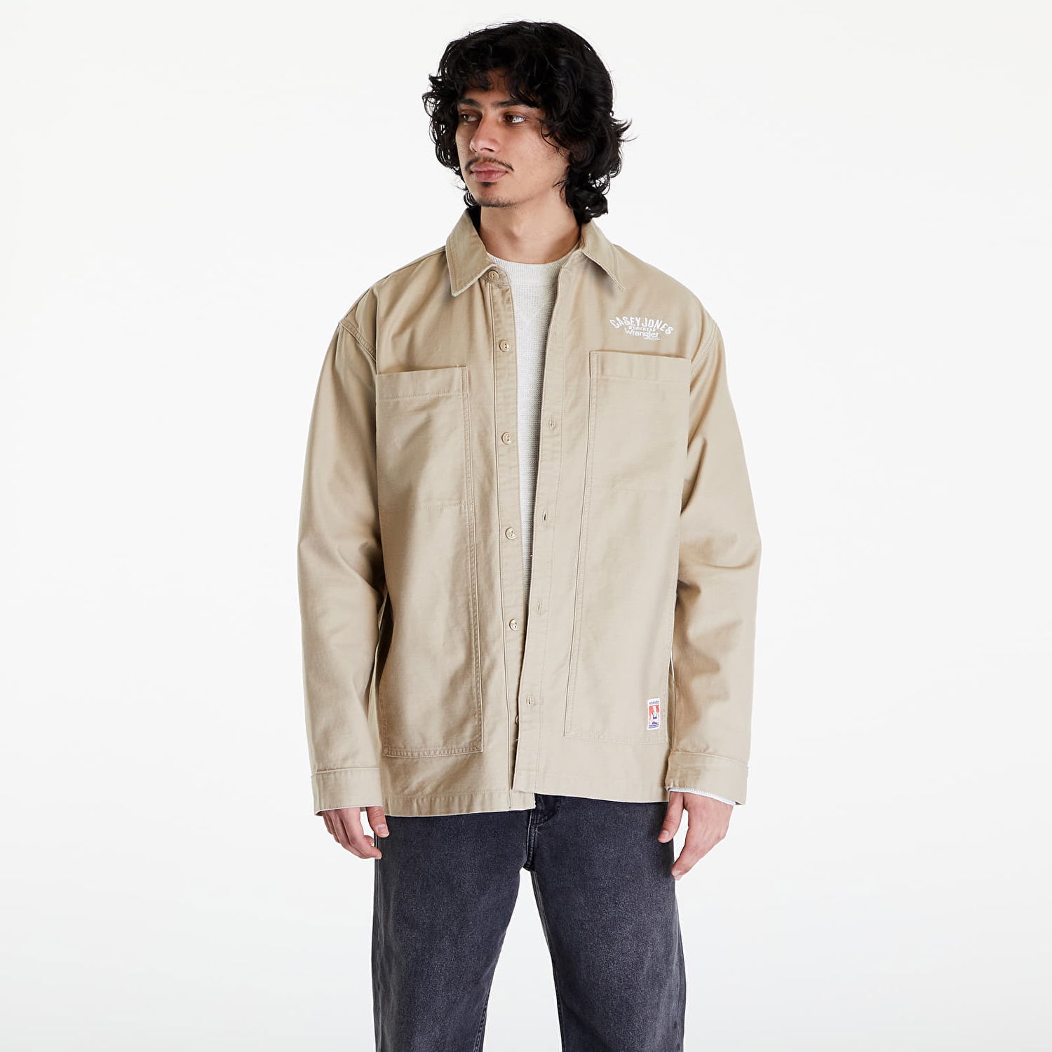 Jakna Wrangler Casey Jones Shacket Beige Bež | 112351194, 0