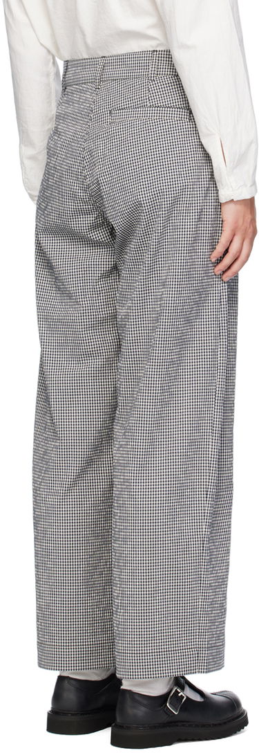 Hlače YMC YMC Peggy Gingham Check Trousers Modra | Q4WMI, 2