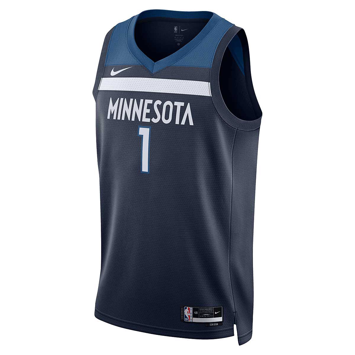 Dres Nike NBA Dri-FIT Minnesota Timberwolves Anthony Edwards Icon Edition 2022/23 Swingman Jersey Mornarica | DN2013-421, 1