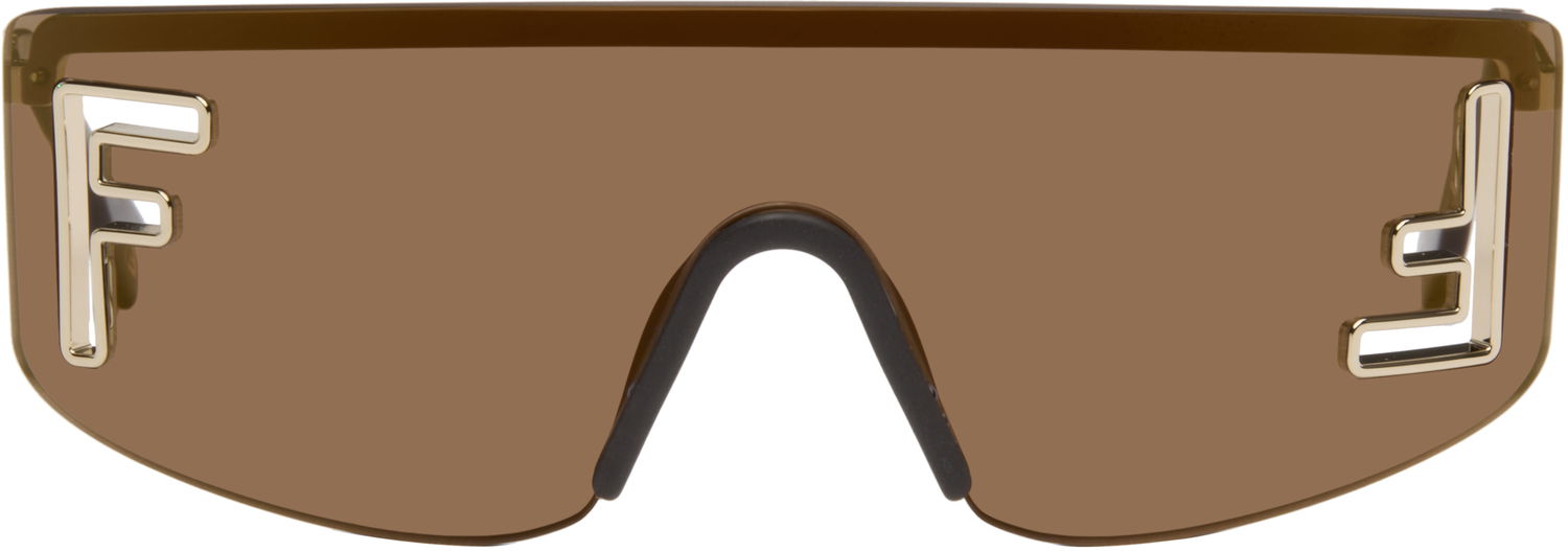 Sončna očala FENDI 'FF' Squared Sunglasses Rjava | FE40168UW0032G 192337229985, 0