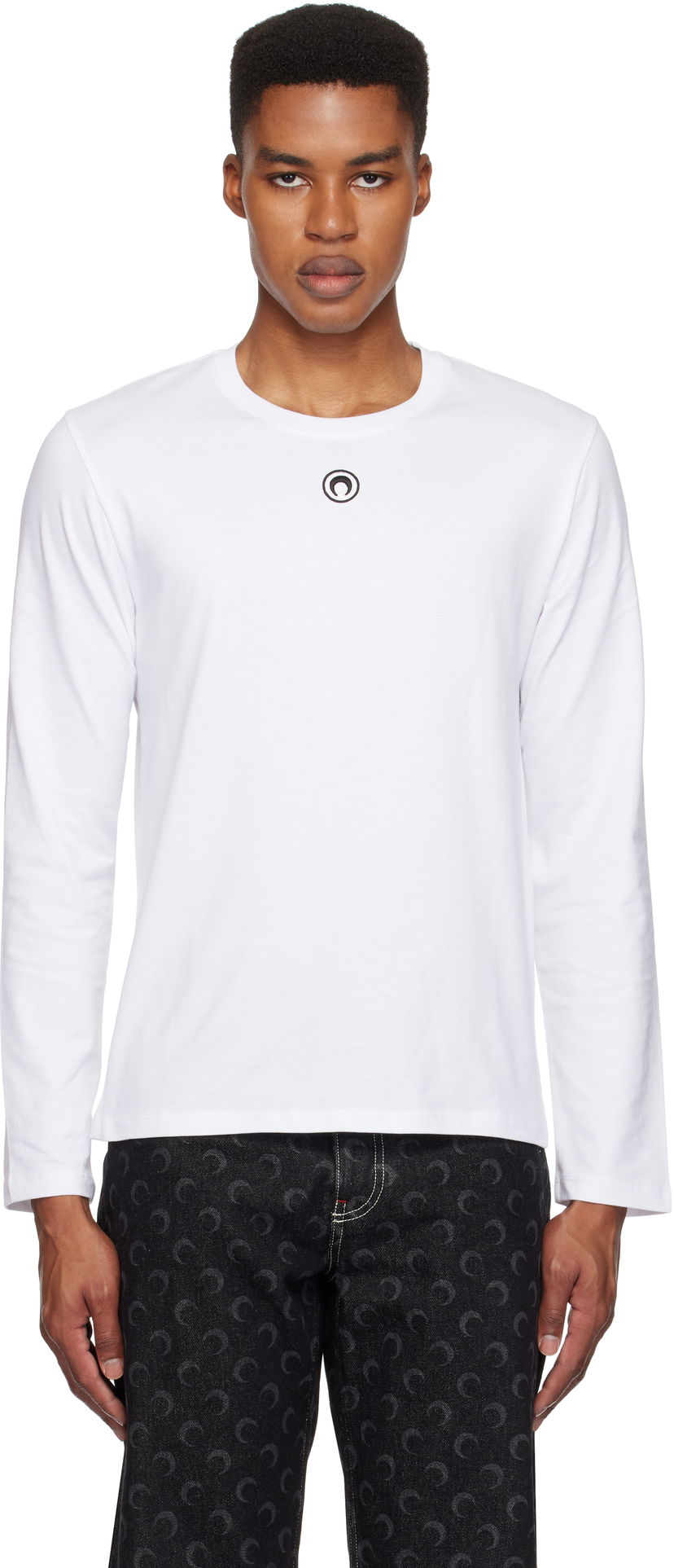 Majica Marine Serre Plain Long Sleeve T-Shirt Bela | MTT076A CJER0009