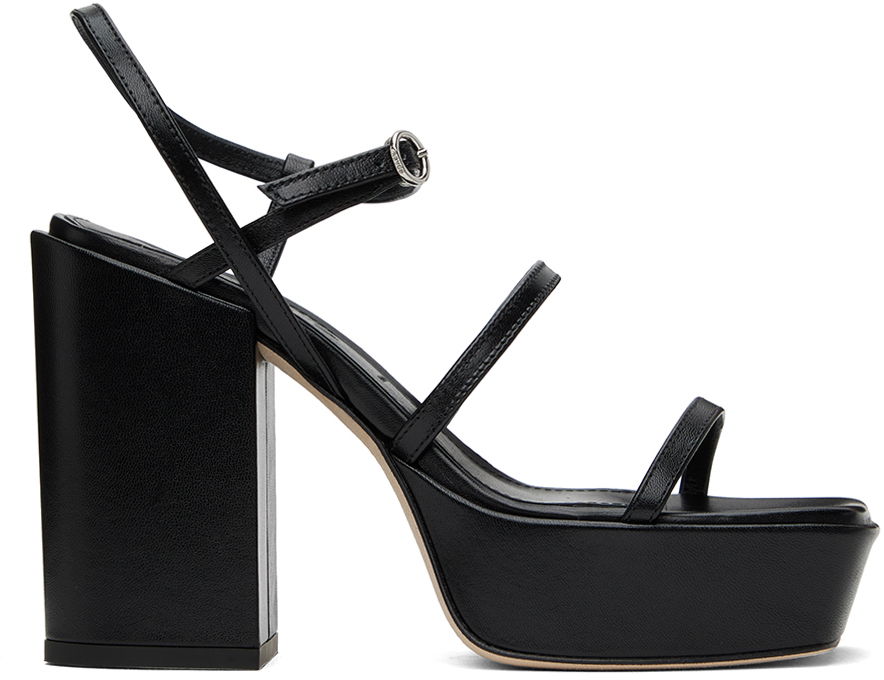 Modni dodatki Aeyde Aeyde Katalin Heeled Sandals Črna | A11-HS-ATNS11BL38-SS24-800-007, 0