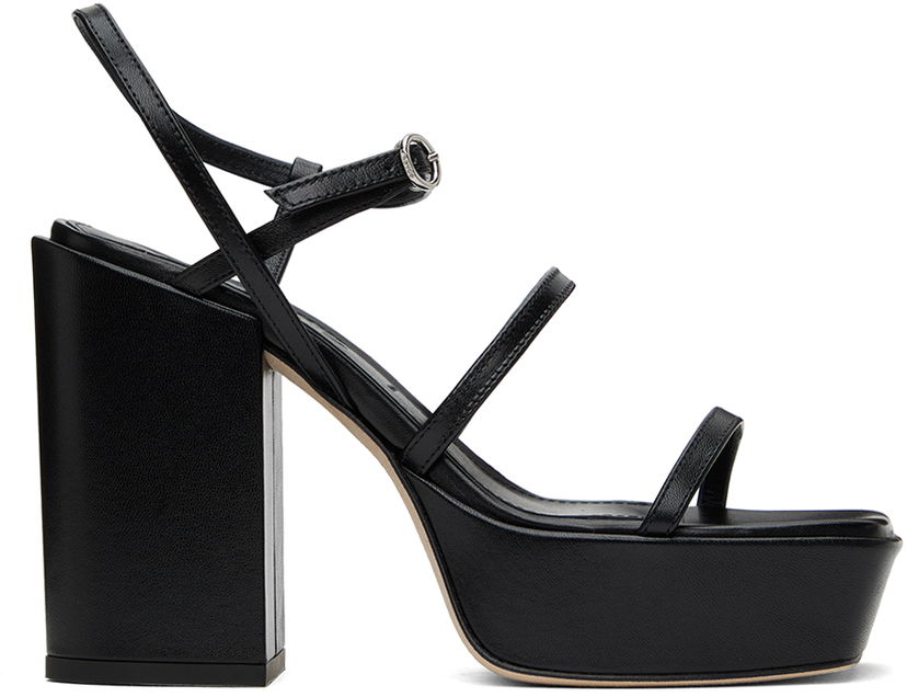 Modni dodatki Aeyde Aeyde Katalin Heeled Sandals Črna | A11-HS-ATNS11BL38-SS24-800-007