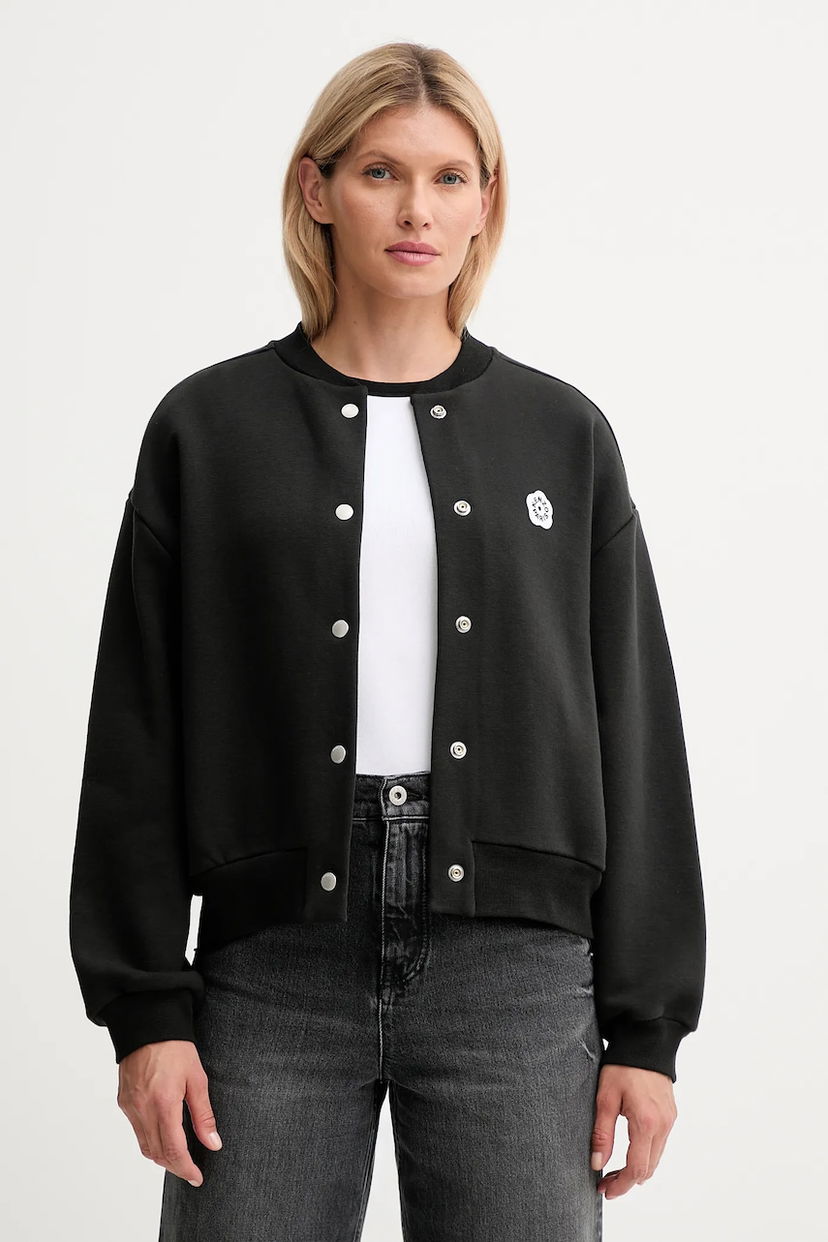 Bomber jakna KENZO Kenzo Oversize Bomber Jacket Črna | FF62BL5514MK
