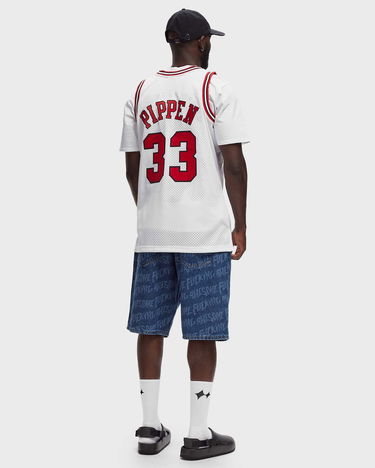 Dres Mitchell & Ness Chicago Bulls Scottie Pippen Swingman Jersey Bela | SMJYAC18054-CBUWHIT97SPI, 4