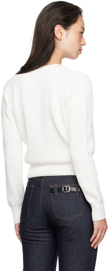 Pleteni pulover Coperni Coperni Knitted Long Sleeve Sweater Bela | COPML110Y3003, 2