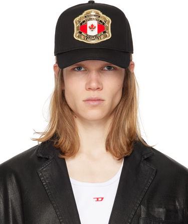 Kapa DSQUARED2 Dsquared2 Boxeur Patch Baseball Cap Črna | BCM0903-05C00001-2124, 0